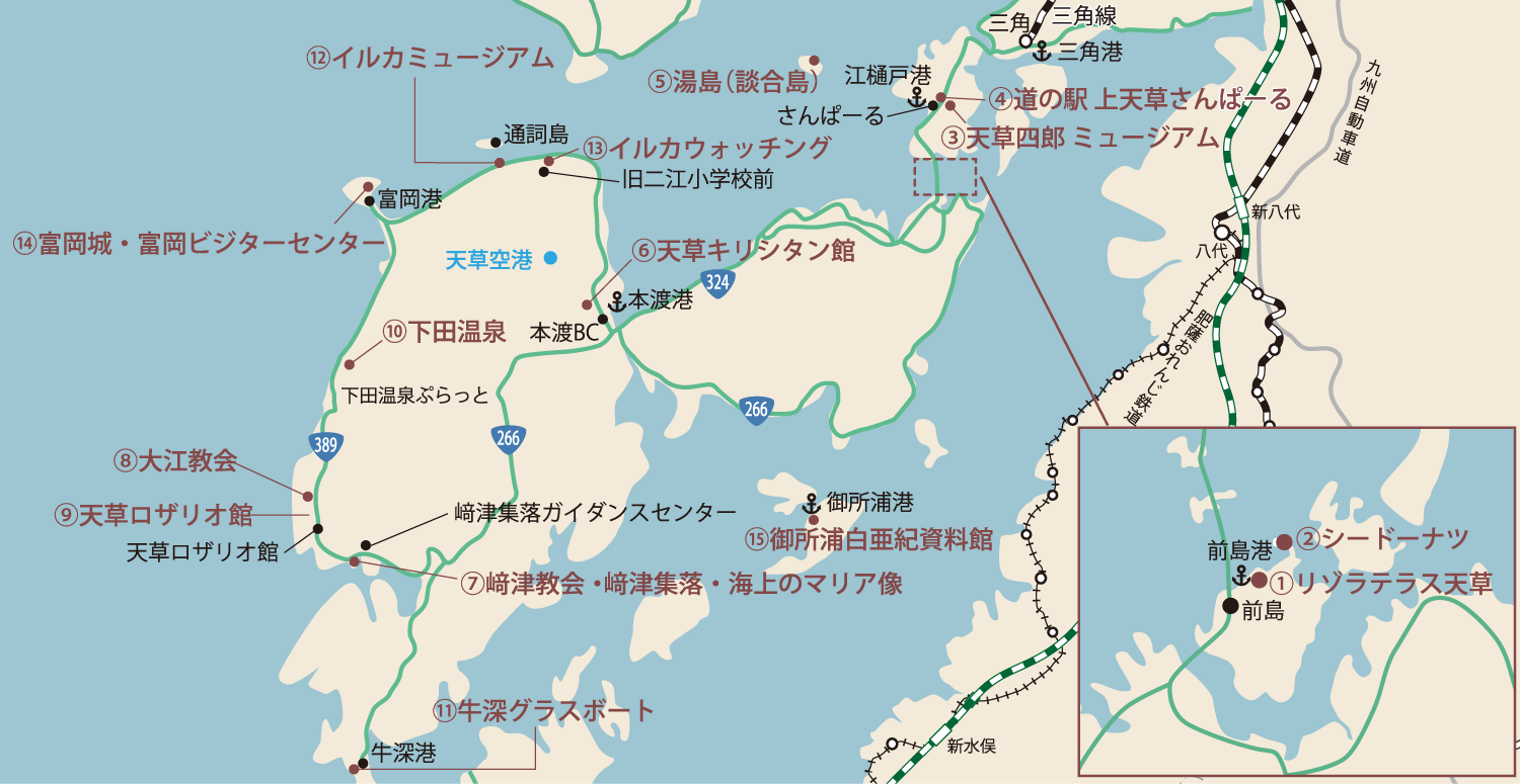 熊本県内のアクセス アクセス 公式 熊本県観光サイト もっと もーっと くまもっと