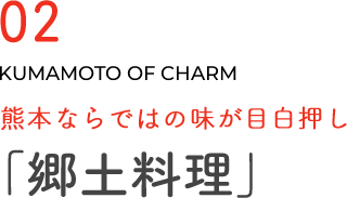 熊本ならではの味が目白押し「郷土料理」