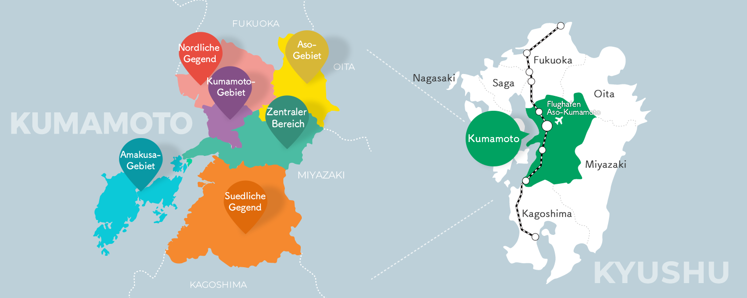 Anreise aus den anderen Präfekturen Kyushus
