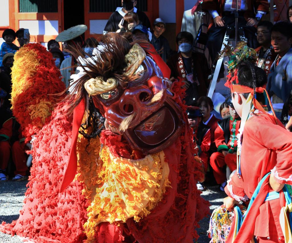 写真：獅子舞の演舞