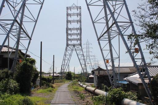 画像：三池炭鉱専用鉄道敷跡