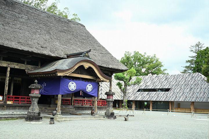 写真：青井阿蘇神社の社殿群