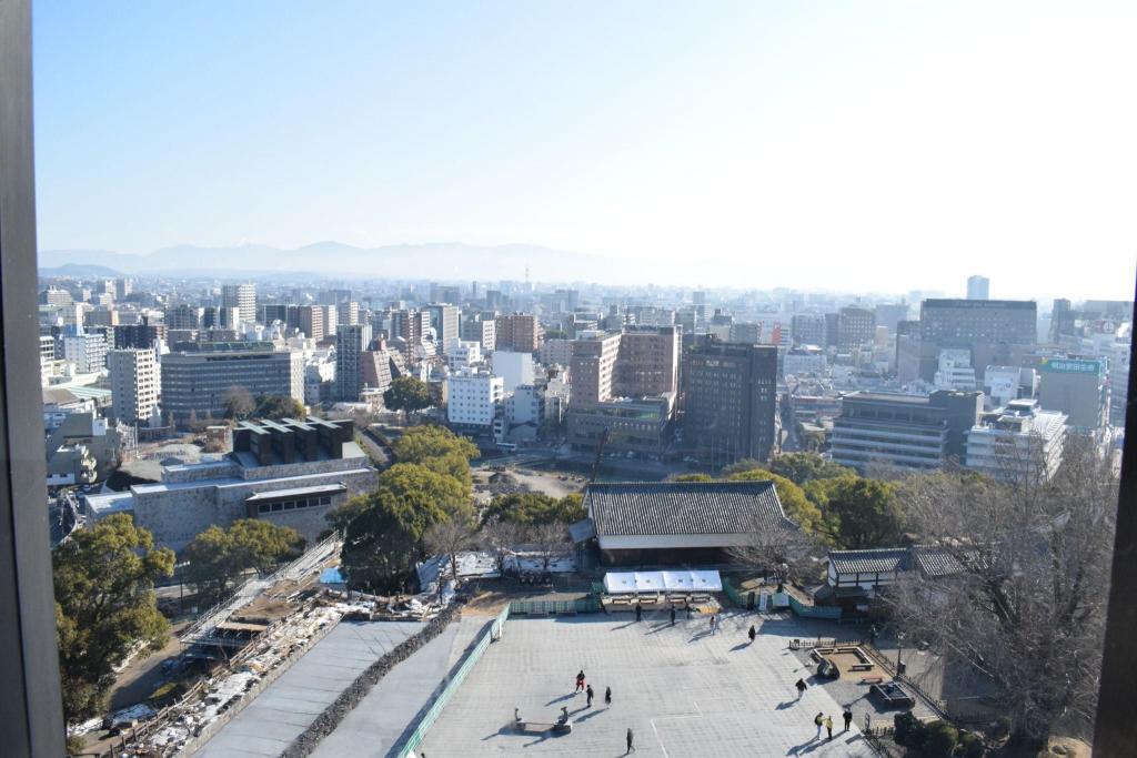 写真:熊本城から見える市内の様子