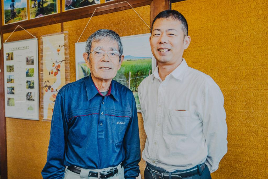 写真：稲田近善さん（写真右）と稲田剛夫さん（写真左）