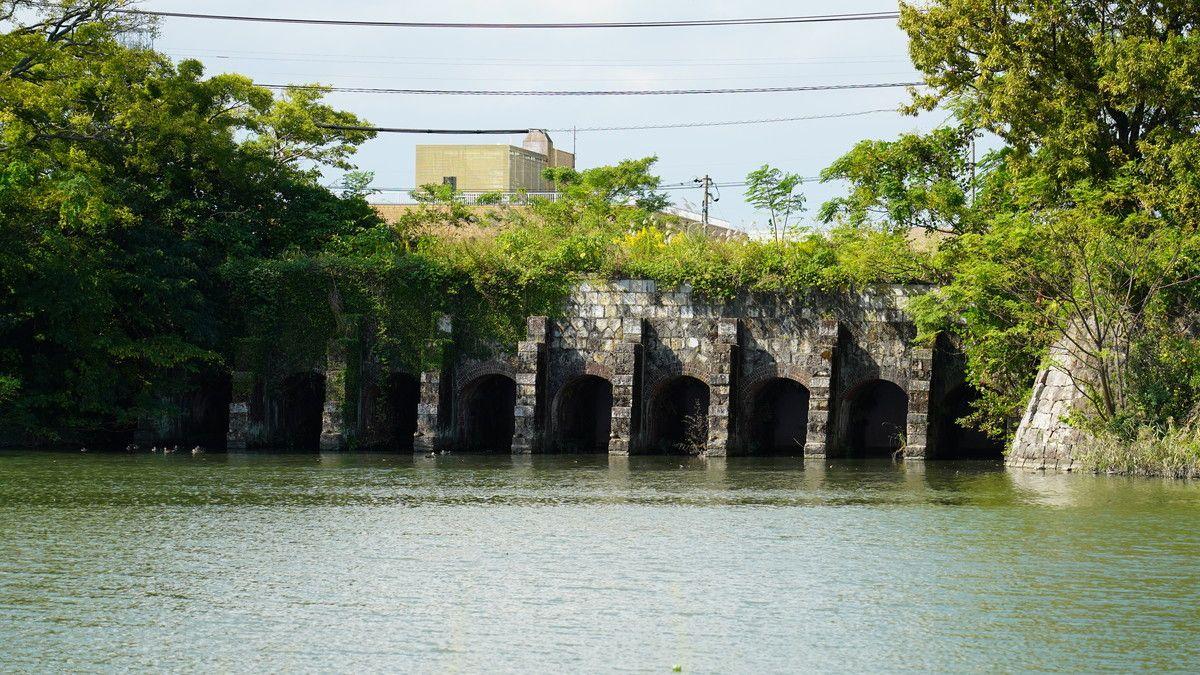 画像:旧郡築新地甲号樋門 附・潮受堤防(八代海干拓遺跡)