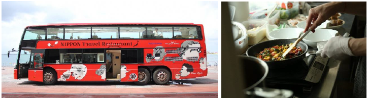 夏にうれしい！レストランバスにビールサーバ設置！