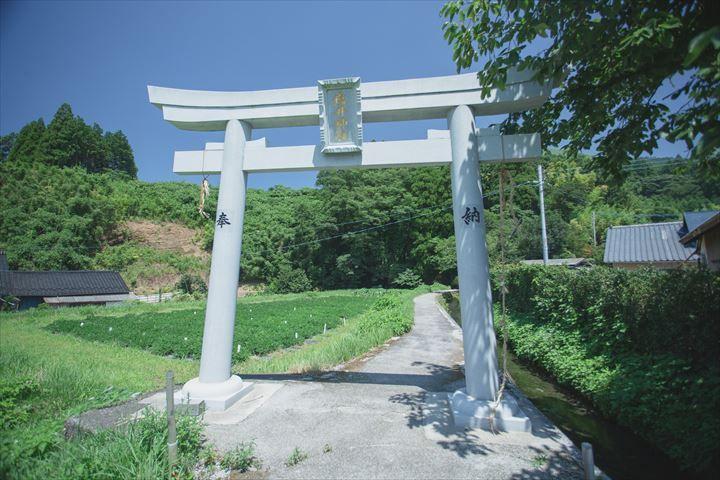 塩井神社鳥居の写真