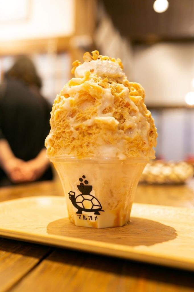 「味噌キャラメルナッツ」かき氷の写真