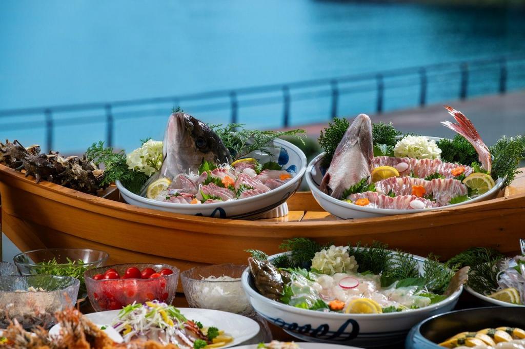 写真：新鮮なお刺身の盛り合わせ