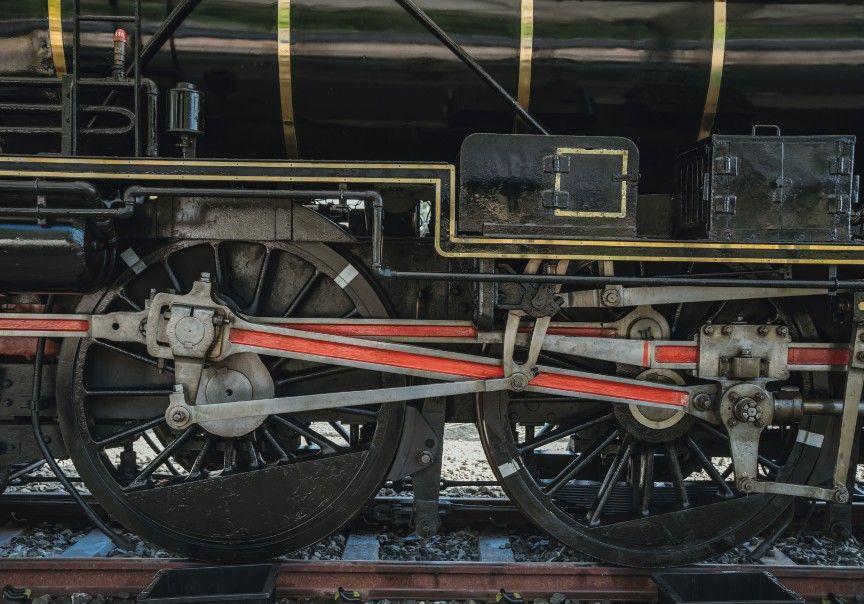 写真：蒸気機関車「8620形58654号機」の車輪