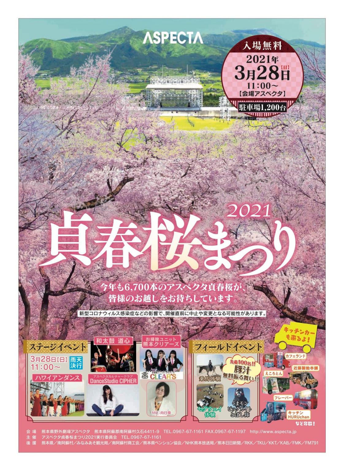 Aspecta貞春桜まつり21 イベント 公式 熊本県観光サイト もっと もーっと くまもっと