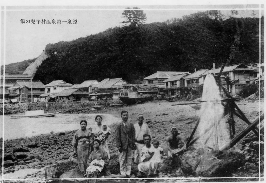 写真：昭和4年の湯の児温泉の様子