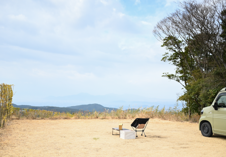 写真：場所は先着順、絶景サイトも