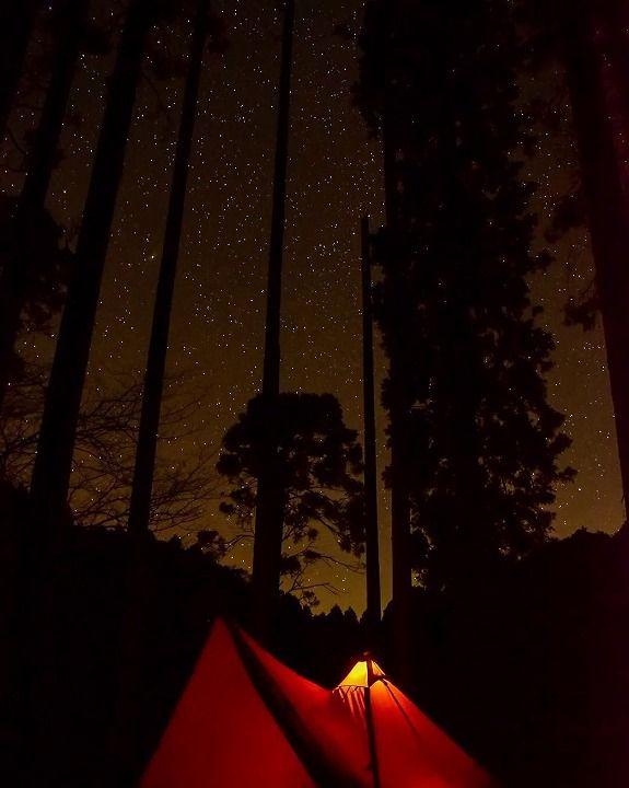 写真：夜のOONO-CAMP