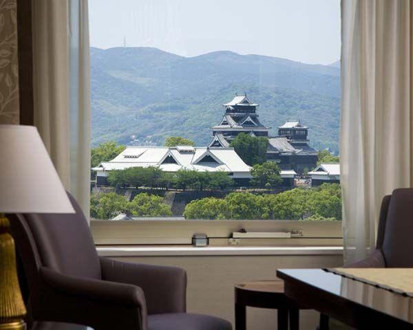 ホテル日航熊本窓から風景の画像