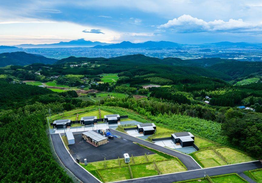 写真：上空から見た施設の全景