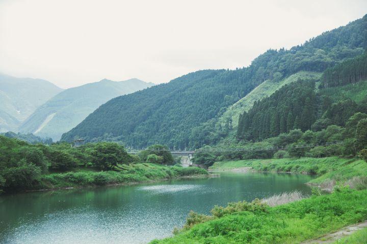 写真：球磨川の景色