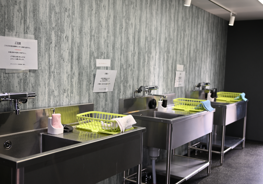 写真：洗い場も完備されています