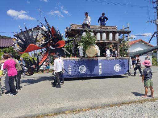 画像：南関町祇園社の大蛇山