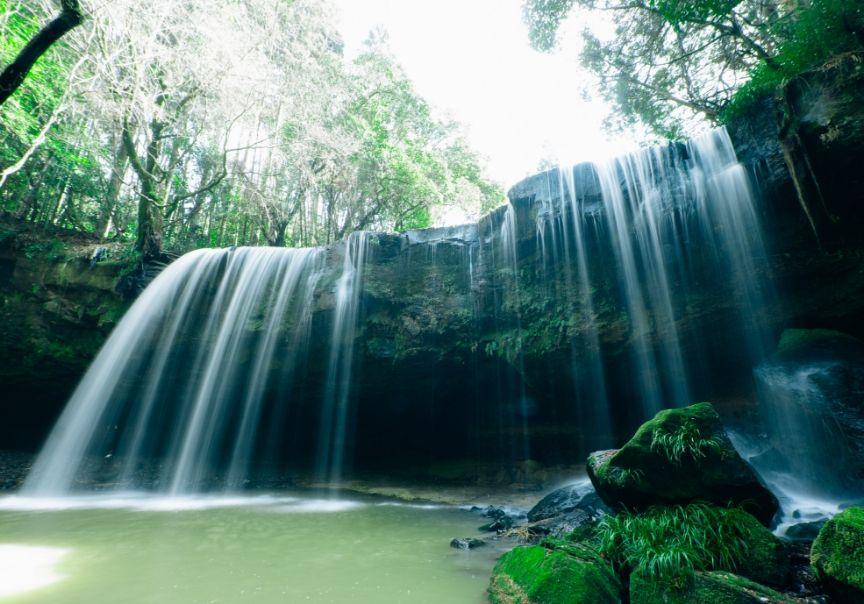 画像:鍋ヶ滝が見えてきました
