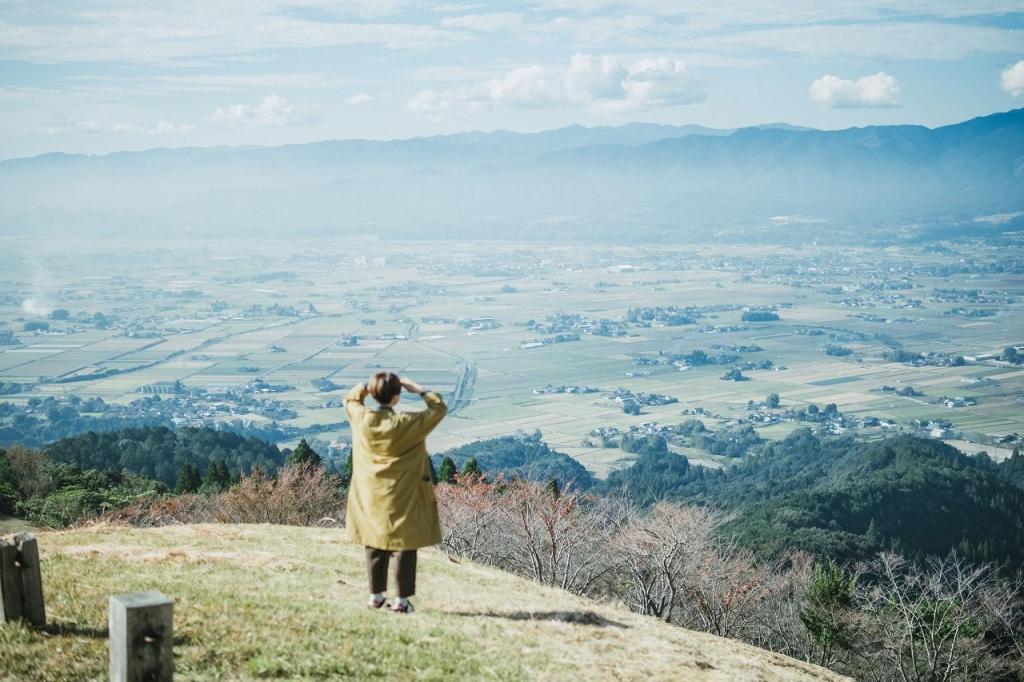 写真：森展望公園から見下ろす町の景色