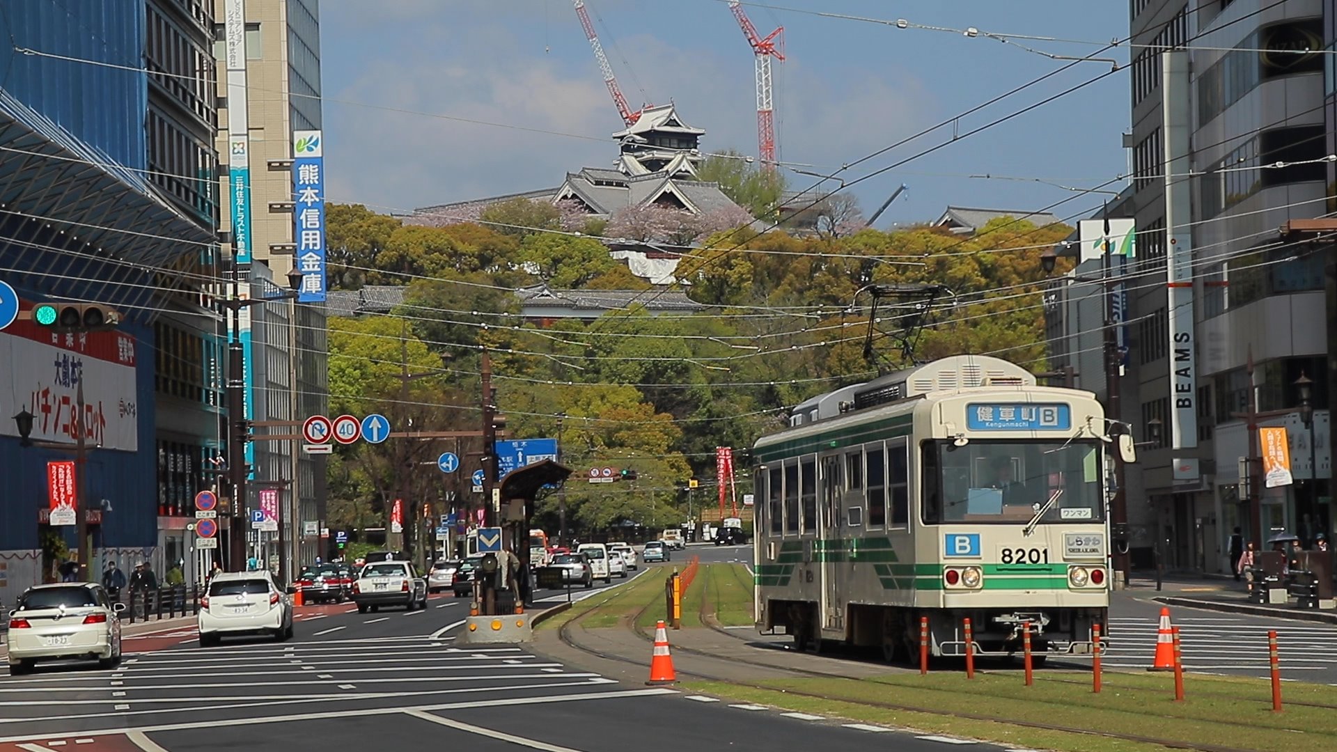 Modern urban streetscape