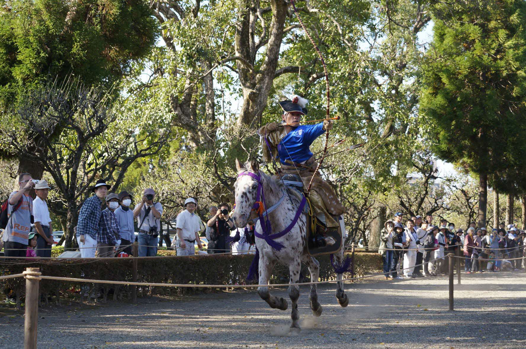 Yabusame horseback archery at Izumi Shrine Spring Festival