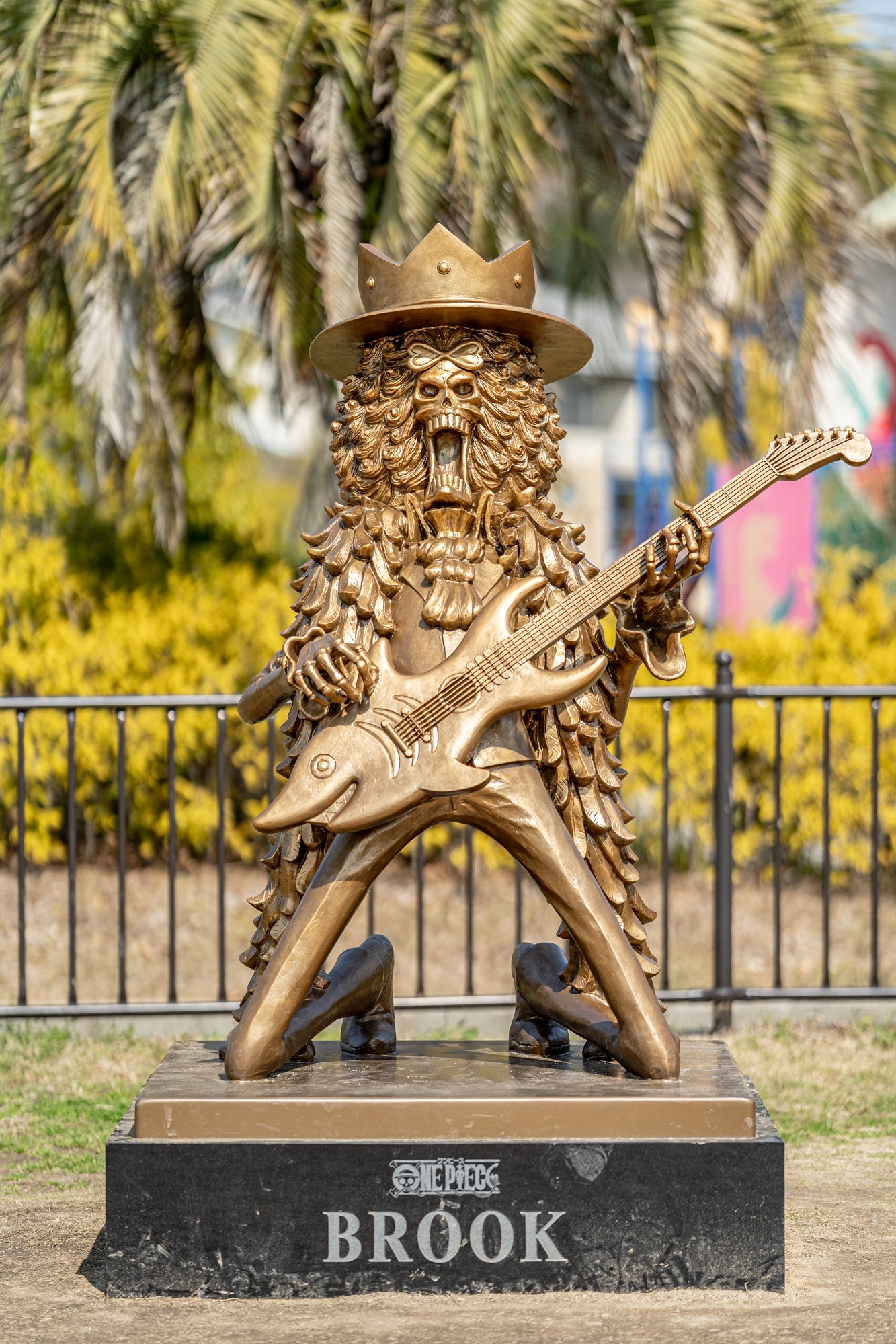 Brook statue — ONE PIECE Kumamoto Revival Project