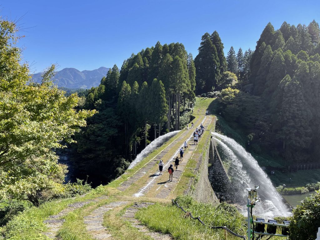 Water discharge from Tsujunkyo Bridge