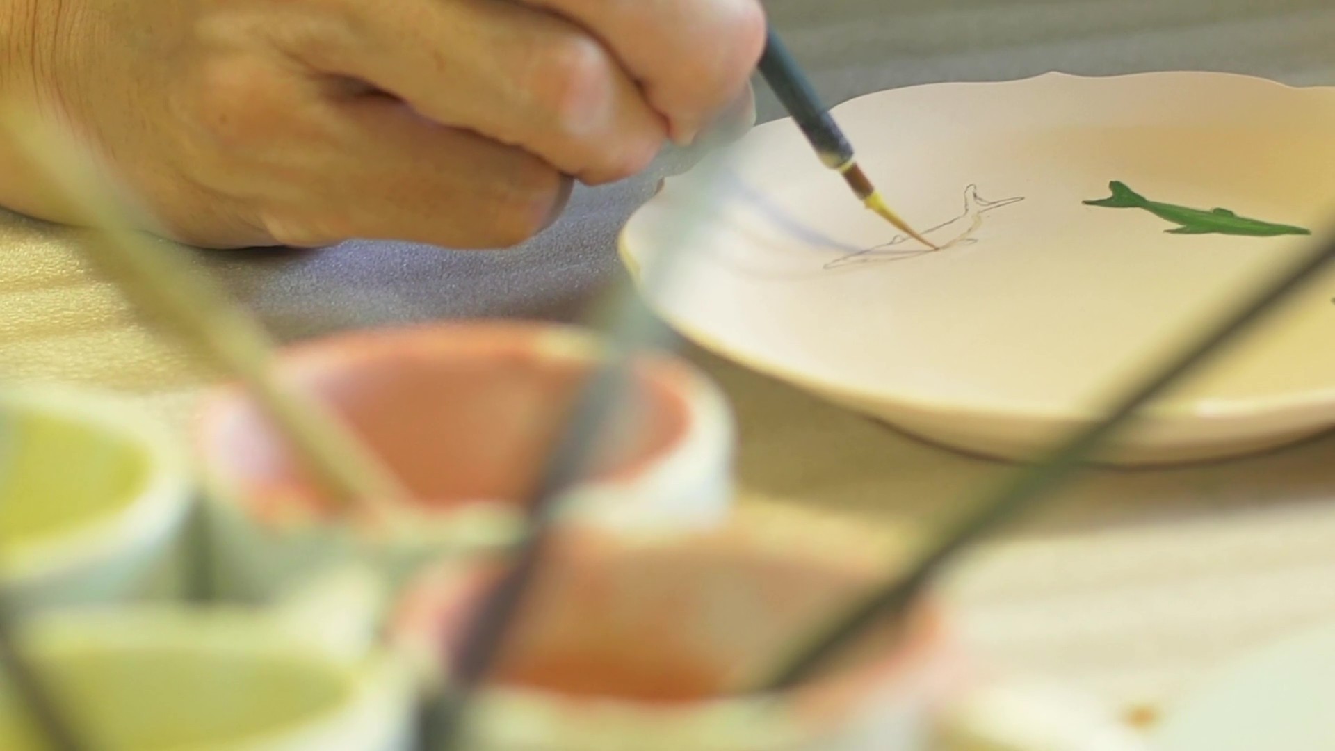 Amakusa pottery workshop — wheel-throwing and hand-forming