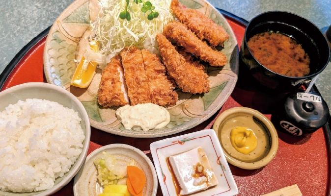 海老かつ・ヒレかつの「ミックス定食」イメージ