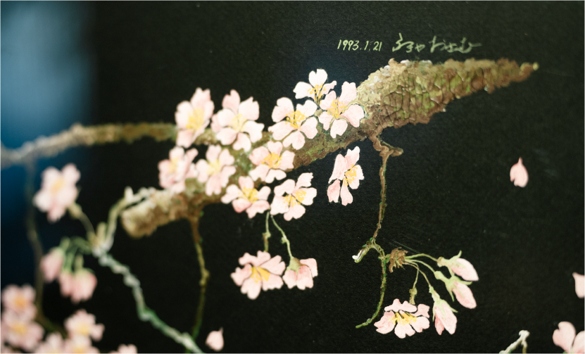 大将の描いた絵画と厨房