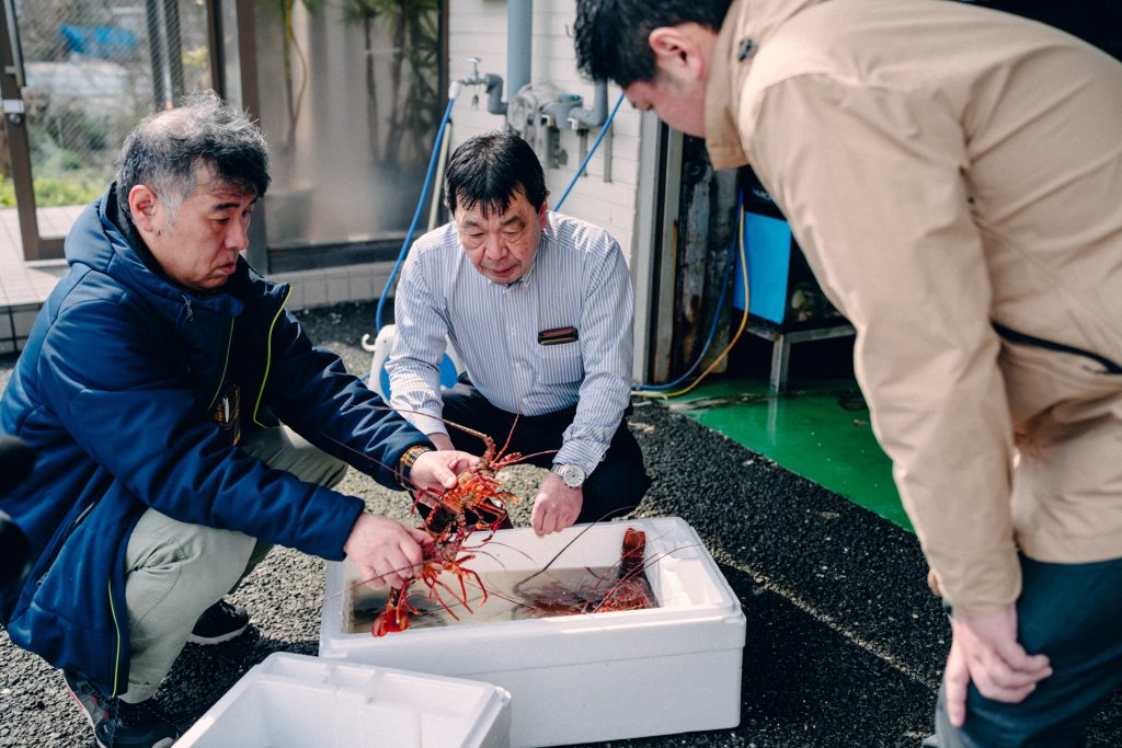 宮城水産・原口さんとシェフ2人