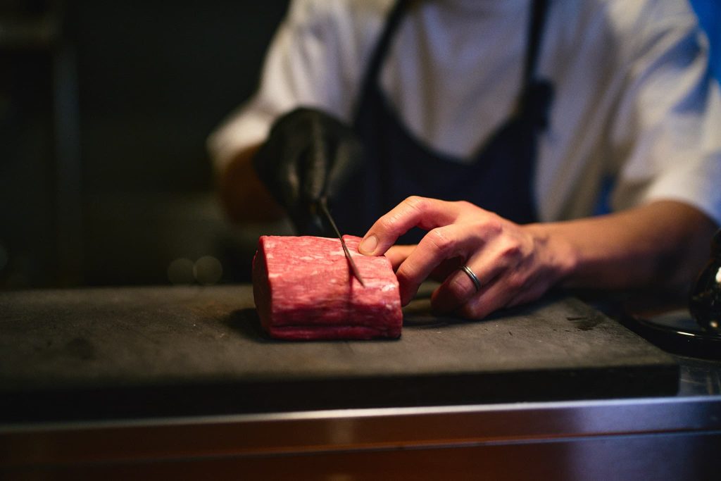 ヒレ肉の火入れ