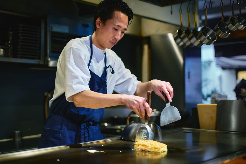 お好み焼き・焼き上がり
