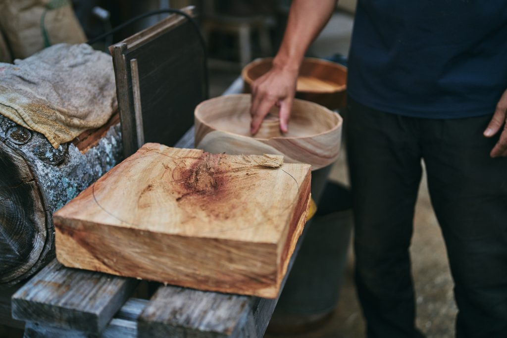 木工作品「茶盆-sabon-」