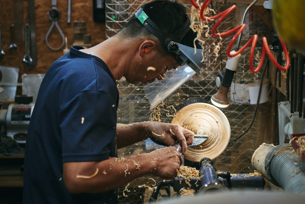 仕上がった敷板