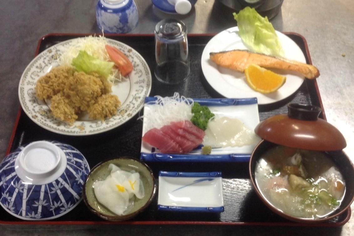 ビジネス出張のお客様の夕食の一例